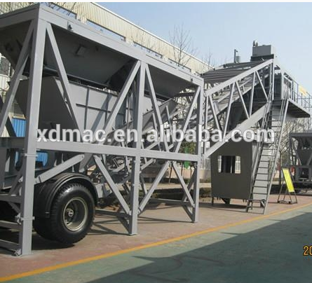 50m3/h mobile concrete mixer plant for sale