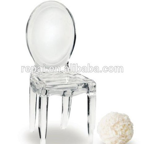 miniature clear Acrylic Chair Place Card Holder wedding favor party favor