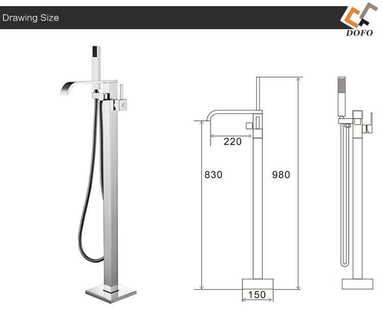 New bathtub freestanding faucet