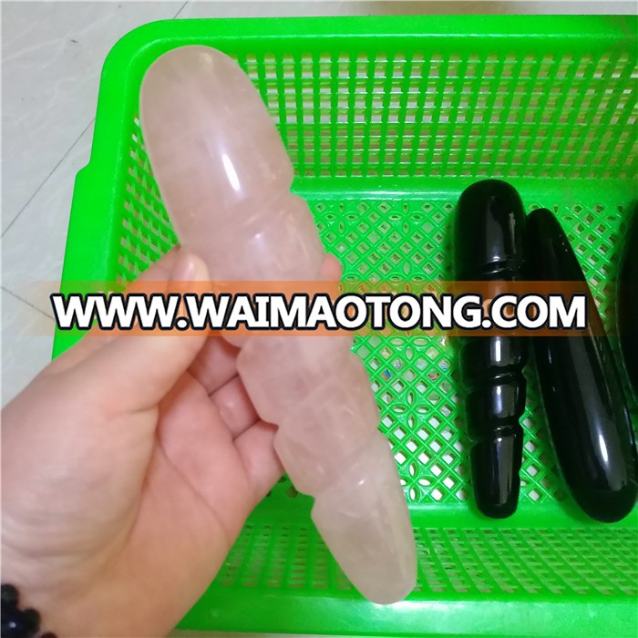 natural huge rose quartz crystal  spiral massage yoni healing wands sexy adult dildo toys