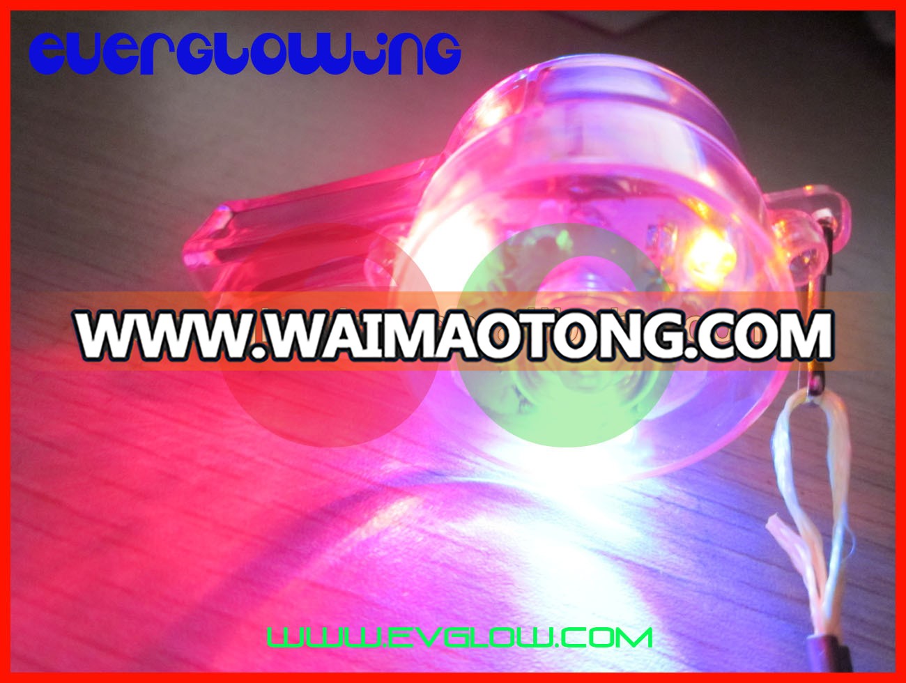 colorful led flash whistle