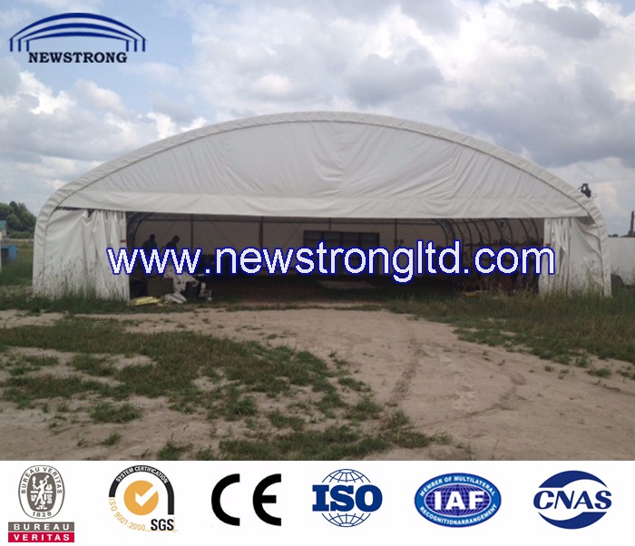 Metal Structure PVC Fabric Aircraft Hangar Tent