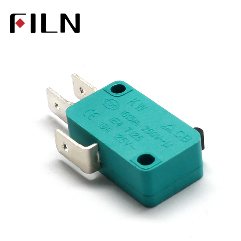 High quality Limit Switch 6.3 connector terminal 1no nc All New 5A 250VAC green Micro Switch