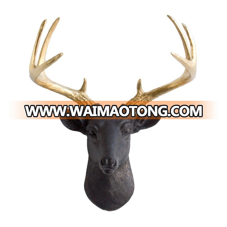 Wholesale Wall Hanger Sculpture Animal Statues 3d Deer Head