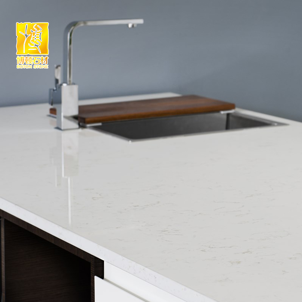 Hot Sales Carrara White Quartz Stone Top For Kitchen