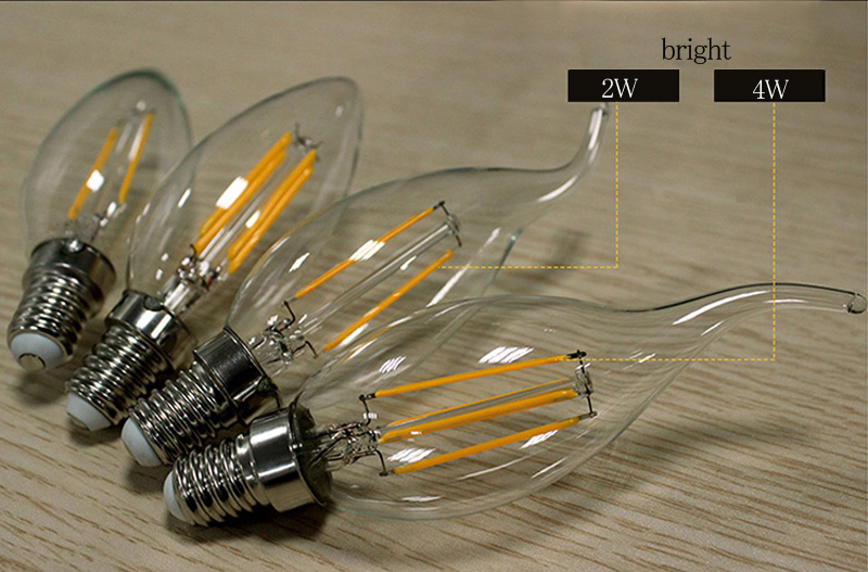 high bright effect  e27 led flicker flame light bulb