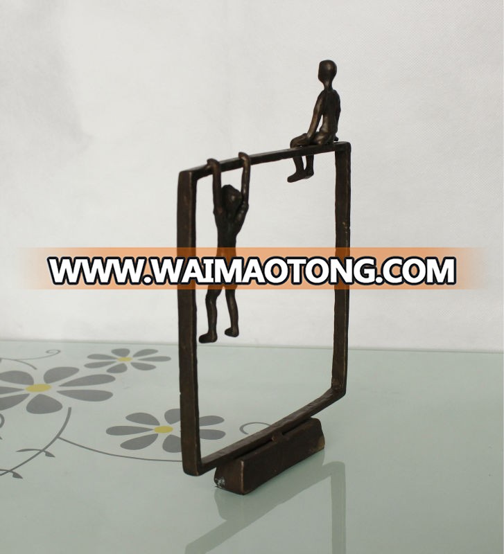 cast iron metal arts and crafts bronze sculptures for home decoration