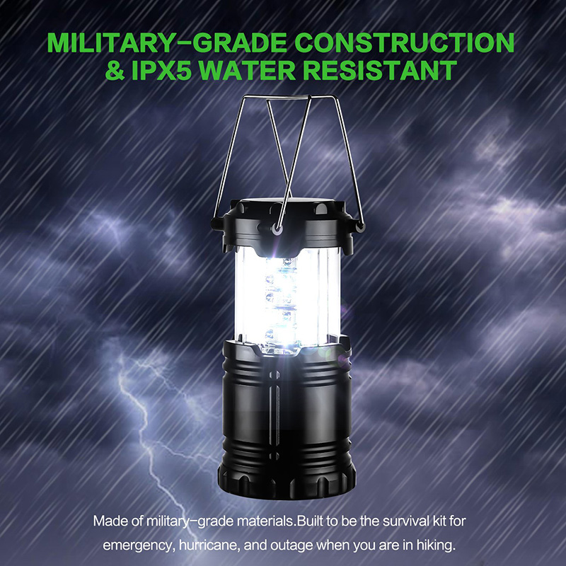 Portable Bright Outdoor Collapsible LED Hanging Tent Lamp 30 led camping lantern LED Camping Light