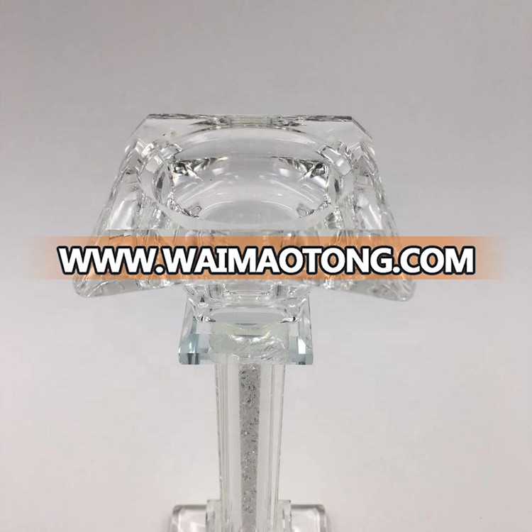 2018 new desgin hot candle holder crystal candlestick