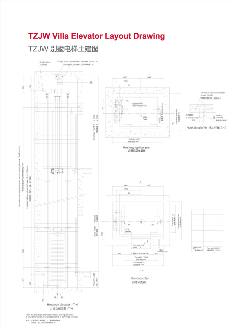 China Manufacturer Fuji Lift 11Stop Fujitec Levator Freio Elevador