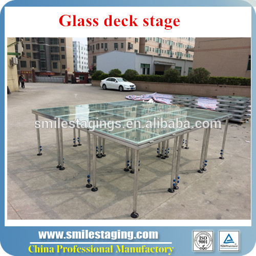 event stage setup wedding beyond stage design of four aluminum stage legs