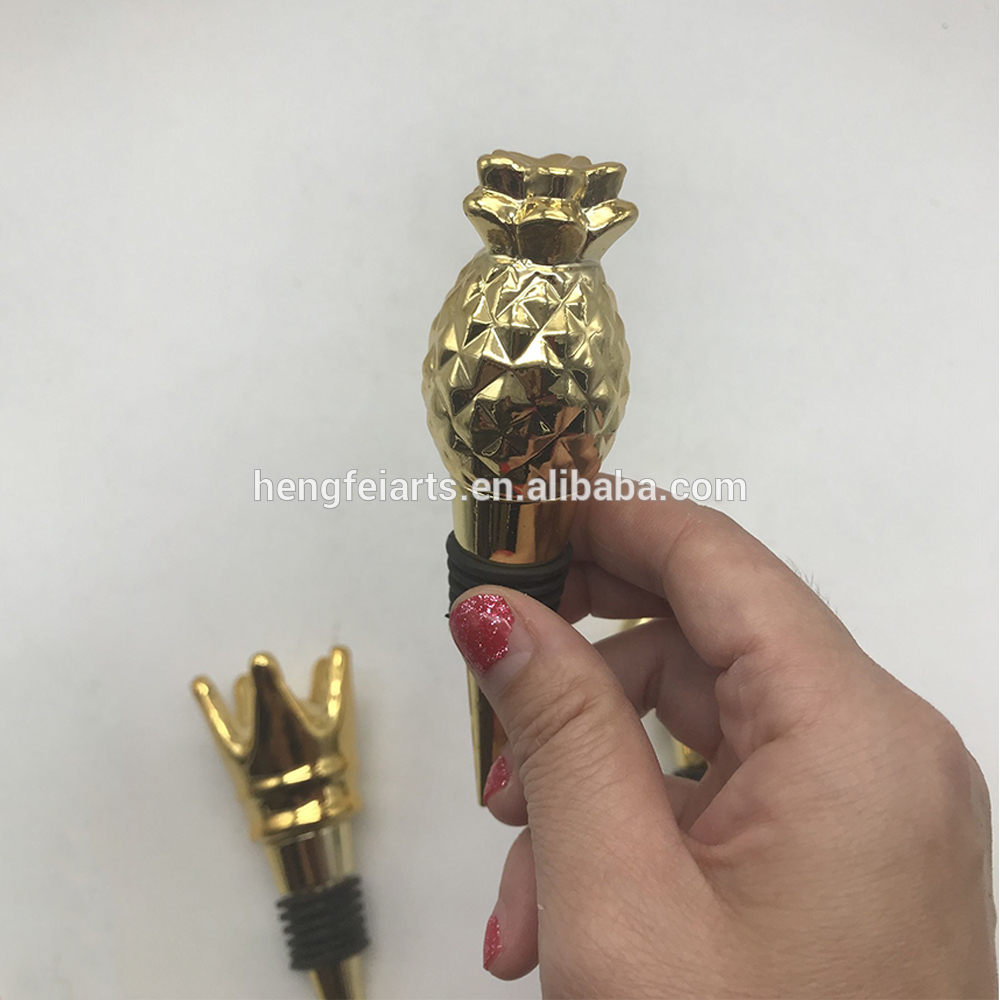 creative gift decorative craft custom plating ceramic wine bottle stopper