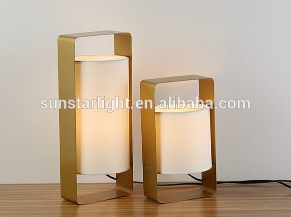 Metal Body With Fabric Lampshade Table Lamp Read Desk Lamp