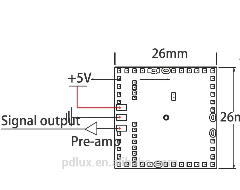 360degree 5.8GHz RF sensor module , Doppler Transceiver Module