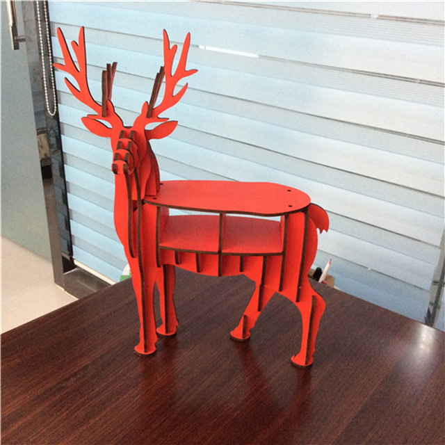 hot selling wood deer office table decoration item