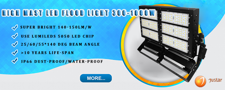 LED High Mast Light 150lm/w 400W 60000 Lumens LED Floodlight