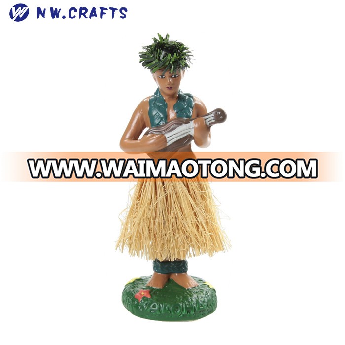 hawaii hula men dancing doll