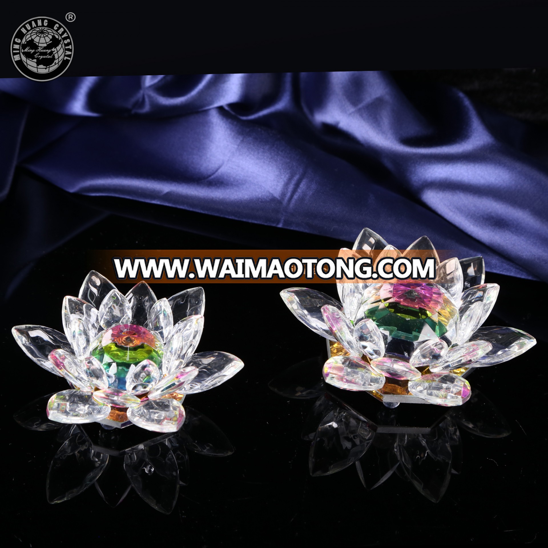 MH-L051 Rainbow crystal lotus flower