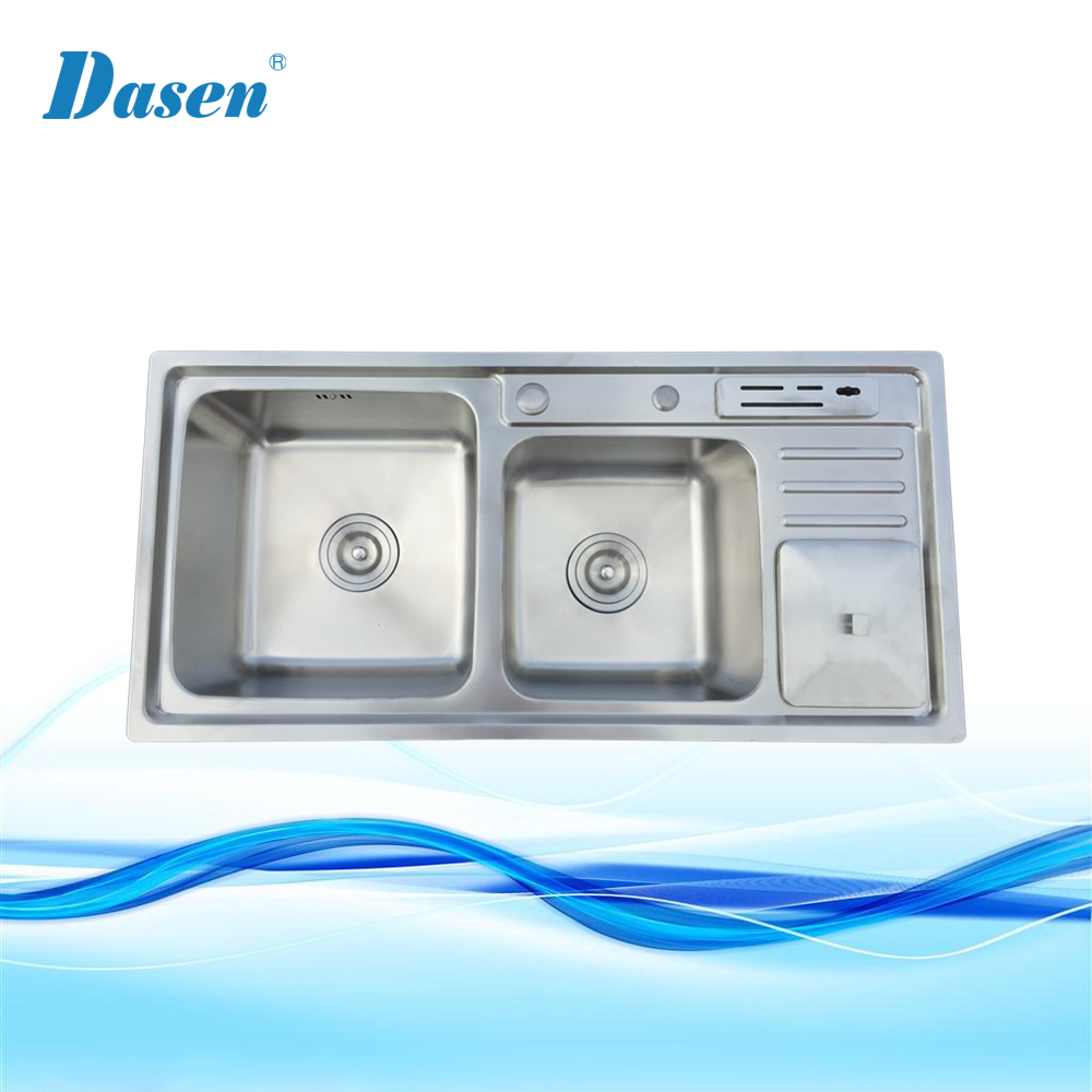 Universal stainless steel inox kitchen sinks with drainer