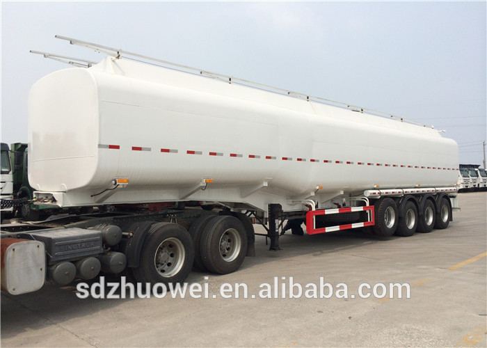 Heavy Duty Capacity 60000 liters Fuel Tanker Trailers Dimensions