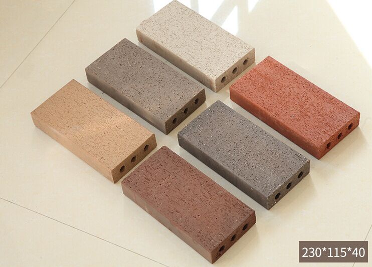 Red clay pavers size for outside road