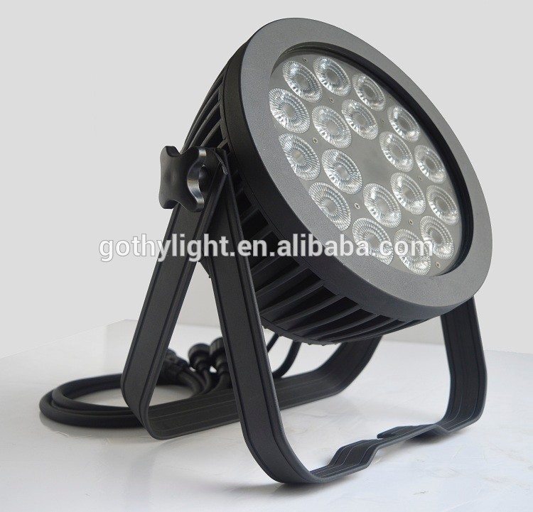 18pcs 15w 6-in-1 rgbwa+uv waterproof ip65 dmx512 led wall wash light