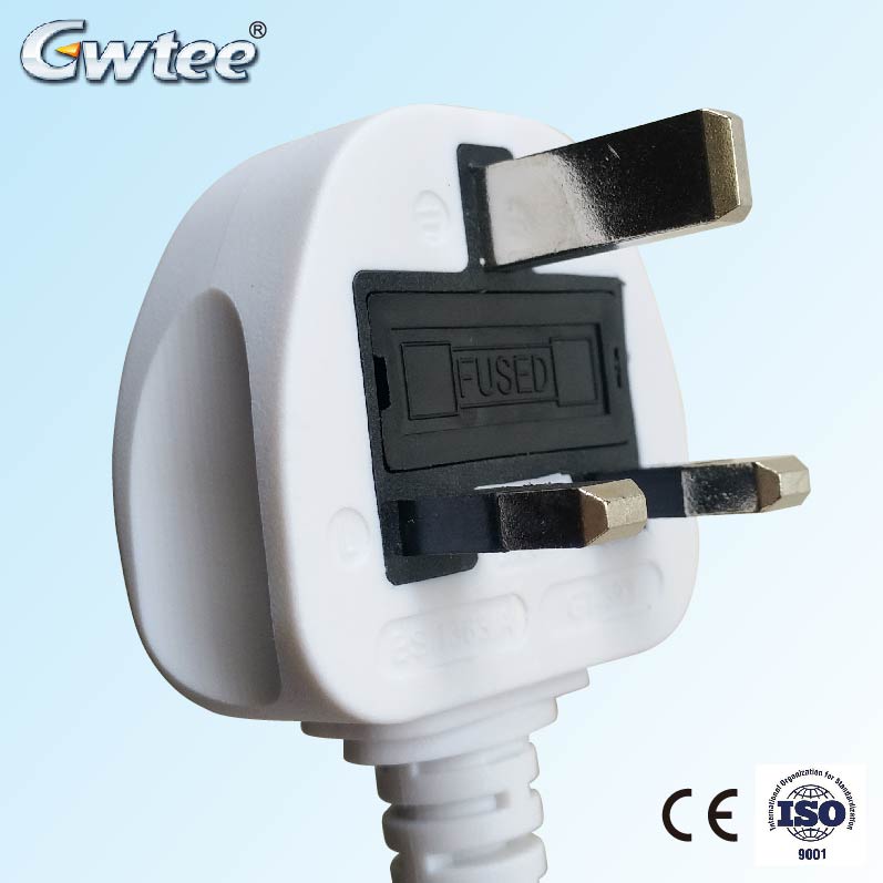 BS 3-Pin Plug CE Approved Fused Extension Cord PLUG