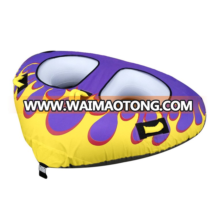 triangle water sports equipment inflatable towable tube for 2 persons