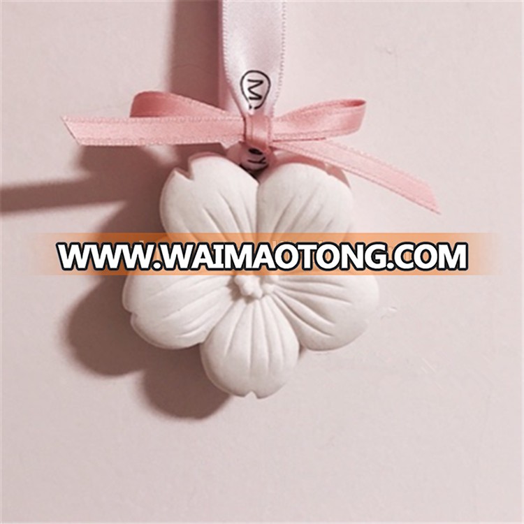 Flower shape aroma tester scented clay fragrance perfumes ceramic scented stone