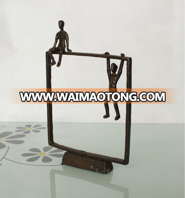 cast iron metal arts and crafts bronze sculptures for home decoration