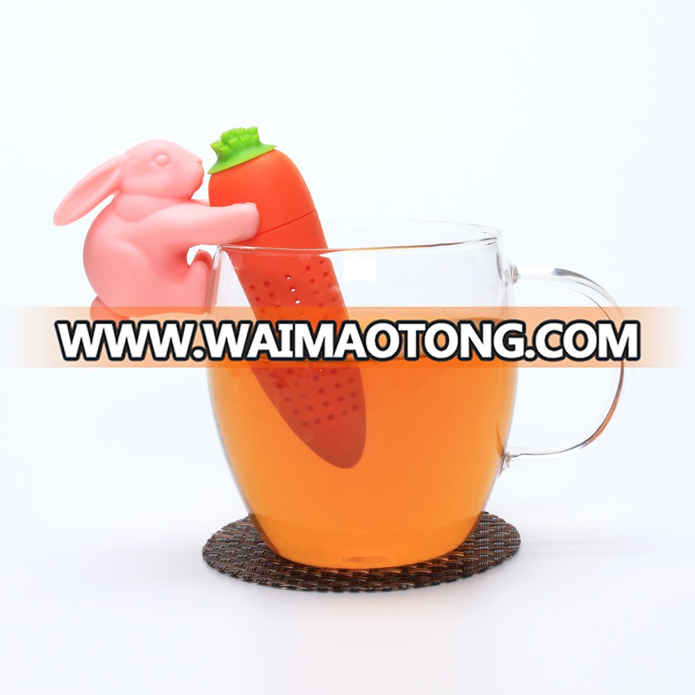 Creative Strainer Rabbit Shaped Loose Lea Silicone Tea Infuser