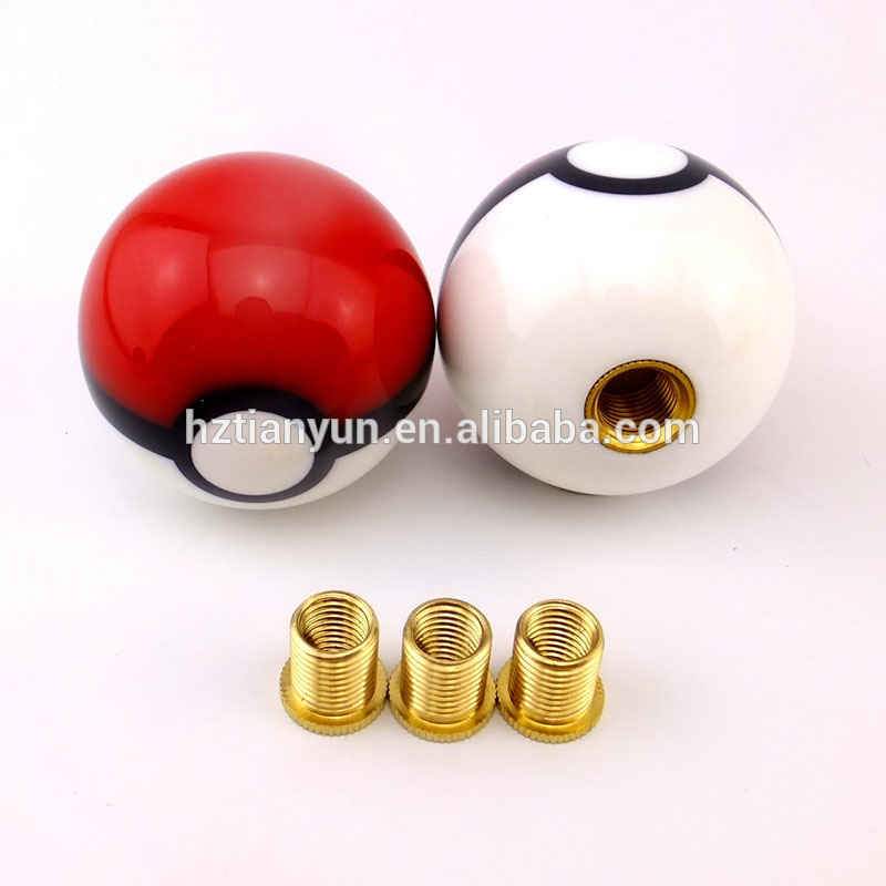 Manufacturing 52mm Red Pokemon Ball Car shift knob