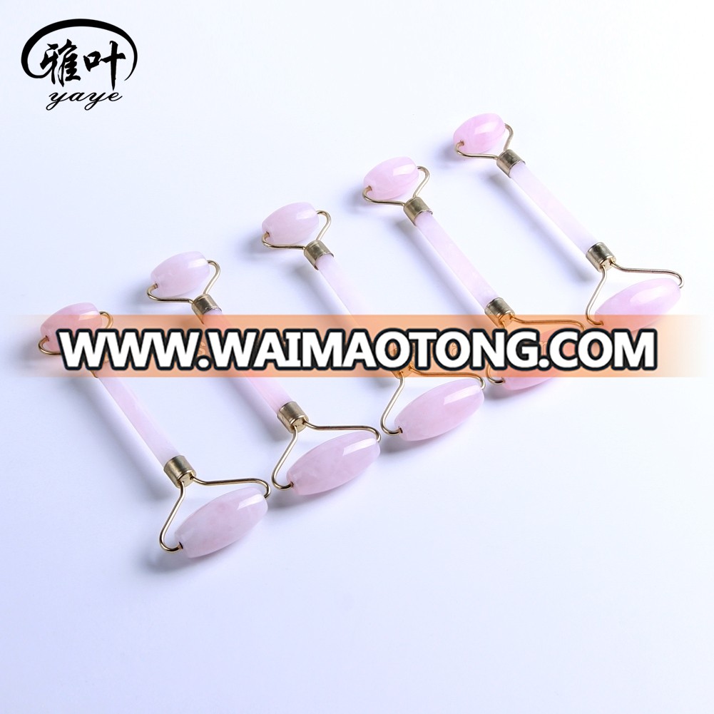 Rose Quartz Facial Jade Roller Body Massage Jade Roller For Wholesale