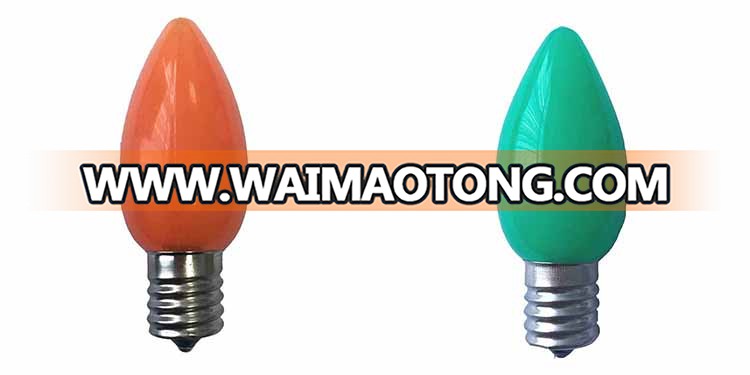 C9 Smooth Opaque LED Filament Bulb