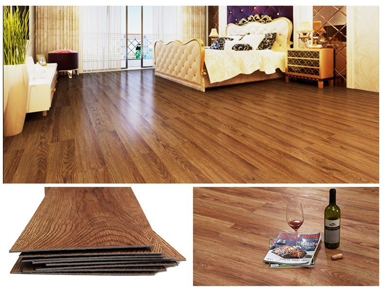 Apartment use wood embossed durable anti-slip vinyl floor LVT plastic flooring