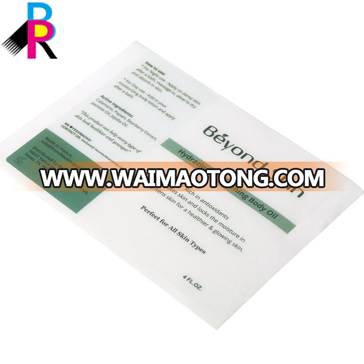 Wholesale printing customized easy peel off glossy paper sticker