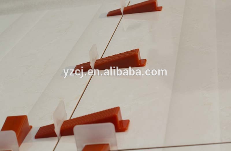 plastic tile leveling system wedges and clips