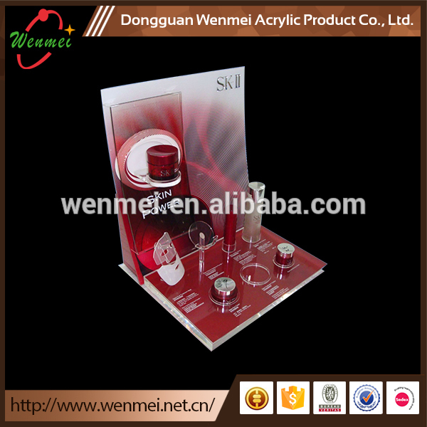 Elegant acrylic cosmetic display counter