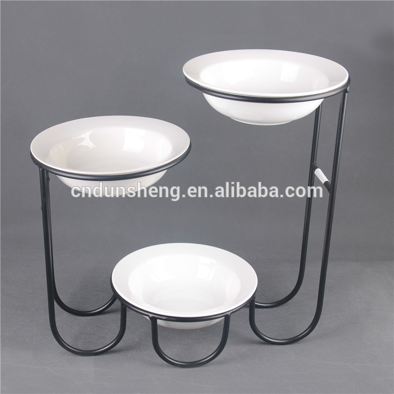 wholesale buffet cake stand hotel utensils dinner ware set ceramic platter holder display