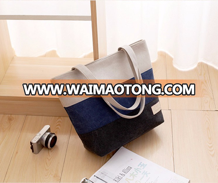 Cheap fashion beach bag canvas bag