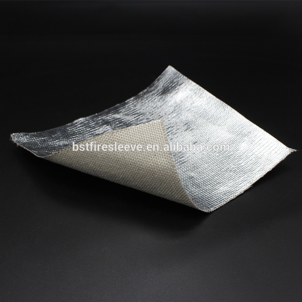 Heat Radiant Protection Aluminum Foil Backed Fiberglass Cloth