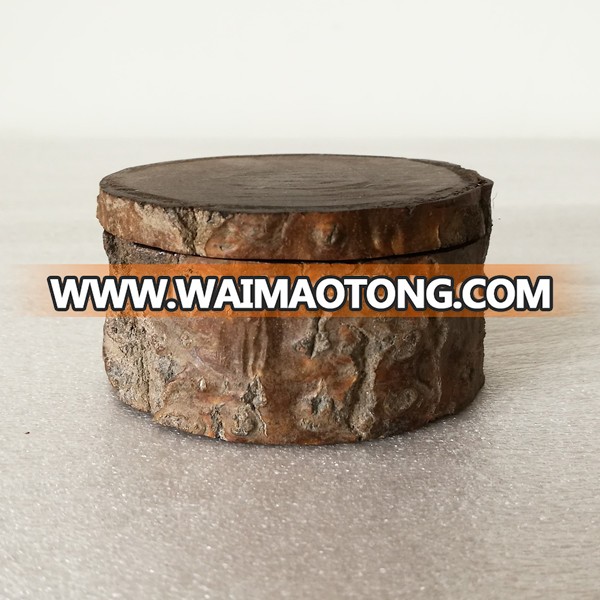 Custom Dark Brown Wood Wedding Ring Jewelry Box