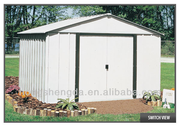 new popular flat pack garden shed / metal shed