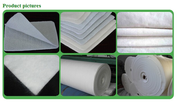 Polyester /Polypropylene Short fiber Nonwoven Geotextile 700g