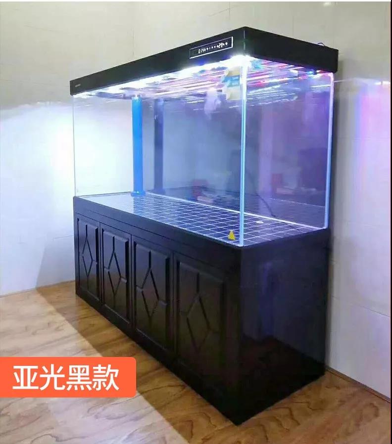 Minjiang new white arowana large aquarium glass fish farming tank