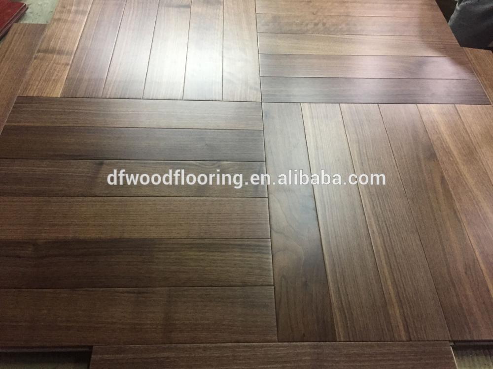 2017 Factory Price Natural Finished American Black Walnut Multilayer Engineered Wood Flooring