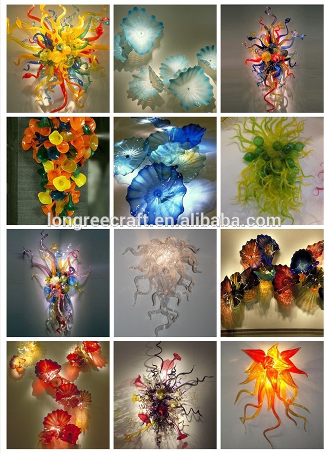 Decorative Hand Blown Glass Wall Art Murano Glass Wall Pate