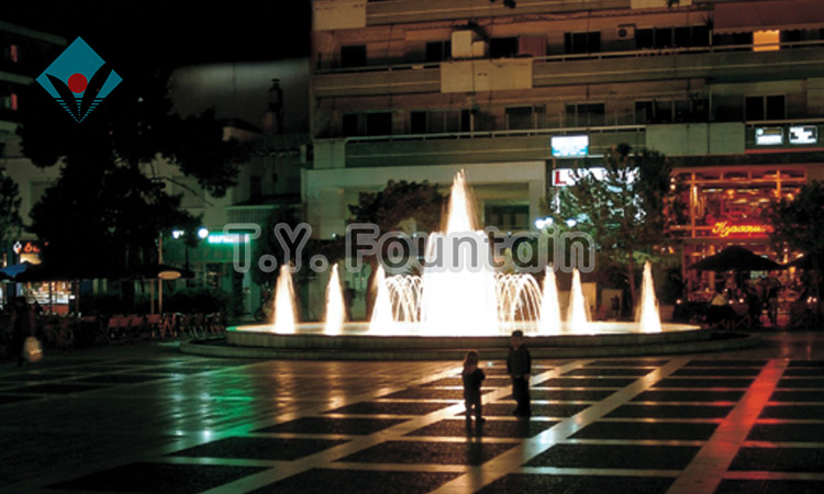 Dancing water fountain