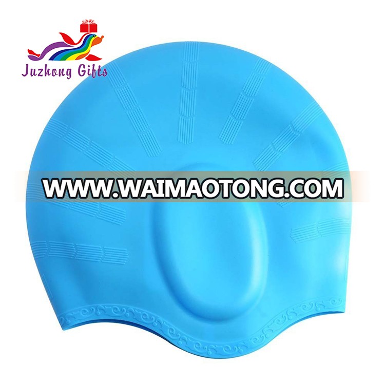 Silicone swimming caps with ear cover keep water away from your ears