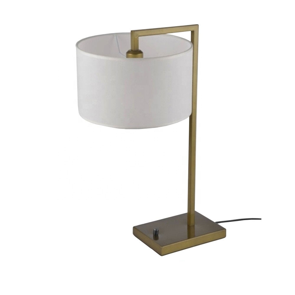 Nordic Iron square base desk reading light modern table lamp